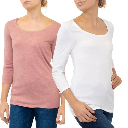 Damen top rosa weiß - damen,