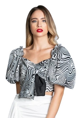 Relish crop top schwarz - relish,